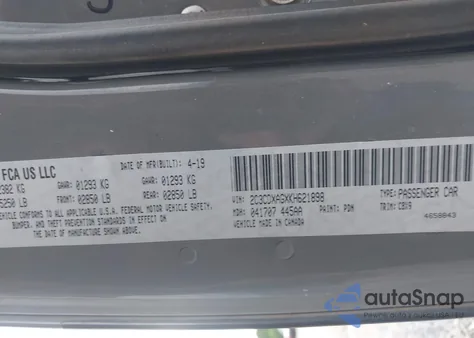 2019 Dodge Charger Police Rwd from USA, damaged, VIN 2C3CDXAGXKH621898